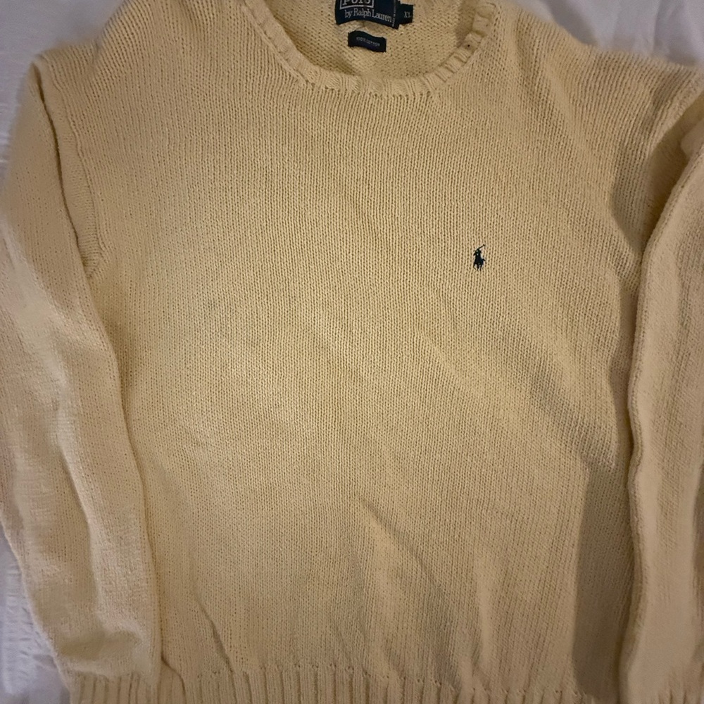 Polo by Ralph Lauren light yellow (butter yellow) Sweater